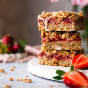 Crumble Μπάρες Φράουλας &amp; Λεμονιού