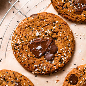 Vegan Μπισκότα με Ελαιόλαδο, Ταχίνι &amp; Κομμάτια Σοκολάτας (χωρίς επεξερ. ζάχαρη)